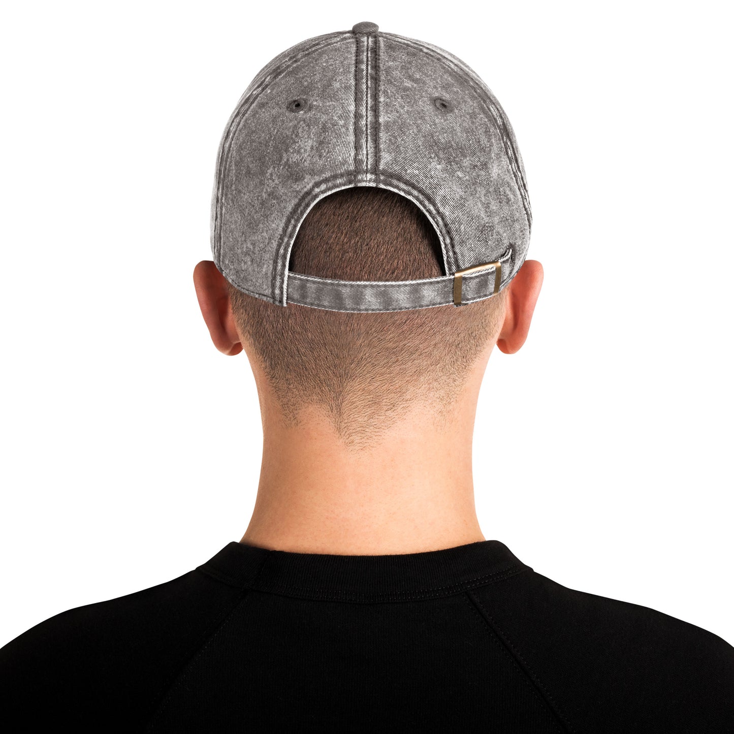 Casquette Vintage en Sergé de Coton - signature violette