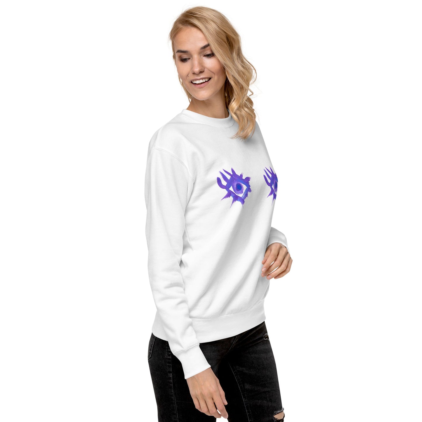 Regarde - moi dans les yeux - Sweatshirt premium unisexe - Jiel - artiste