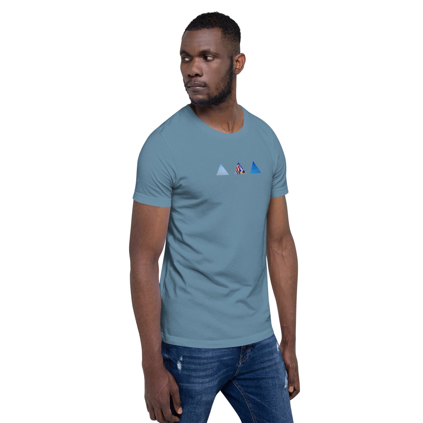 T-shirt unisexe - découpes triangles - Jiel - artiste
