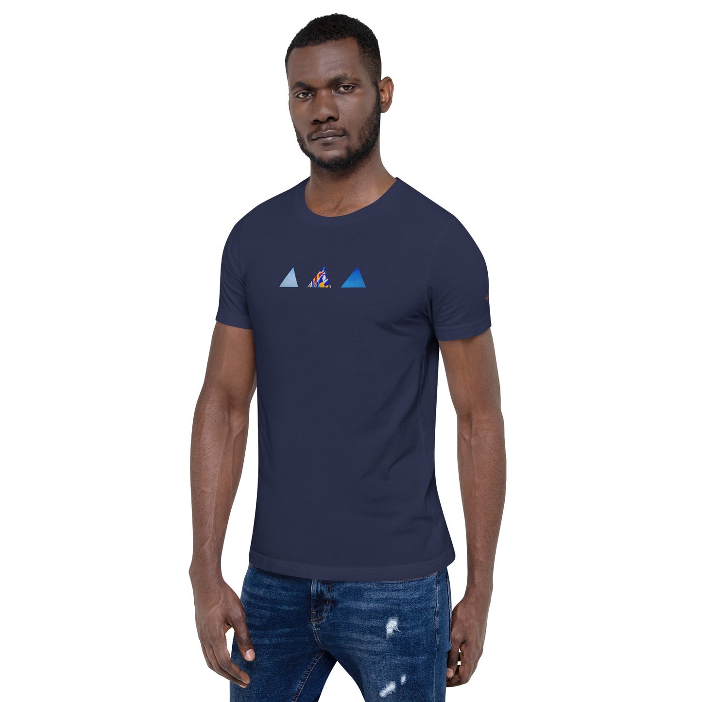 T-shirt unisexe - découpes triangles - Jiel - artiste