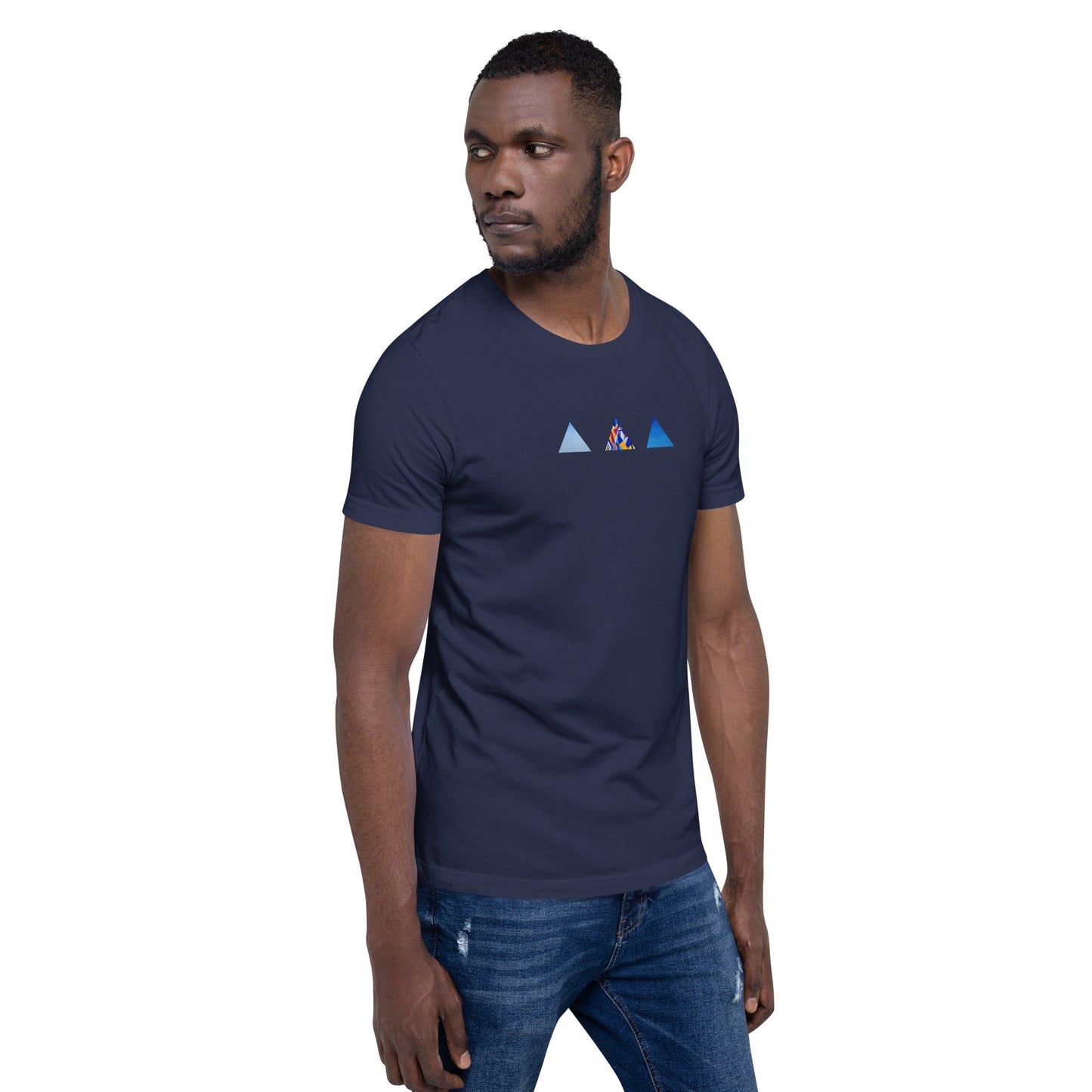 T-shirt unisexe - découpes triangles - Jiel - artiste