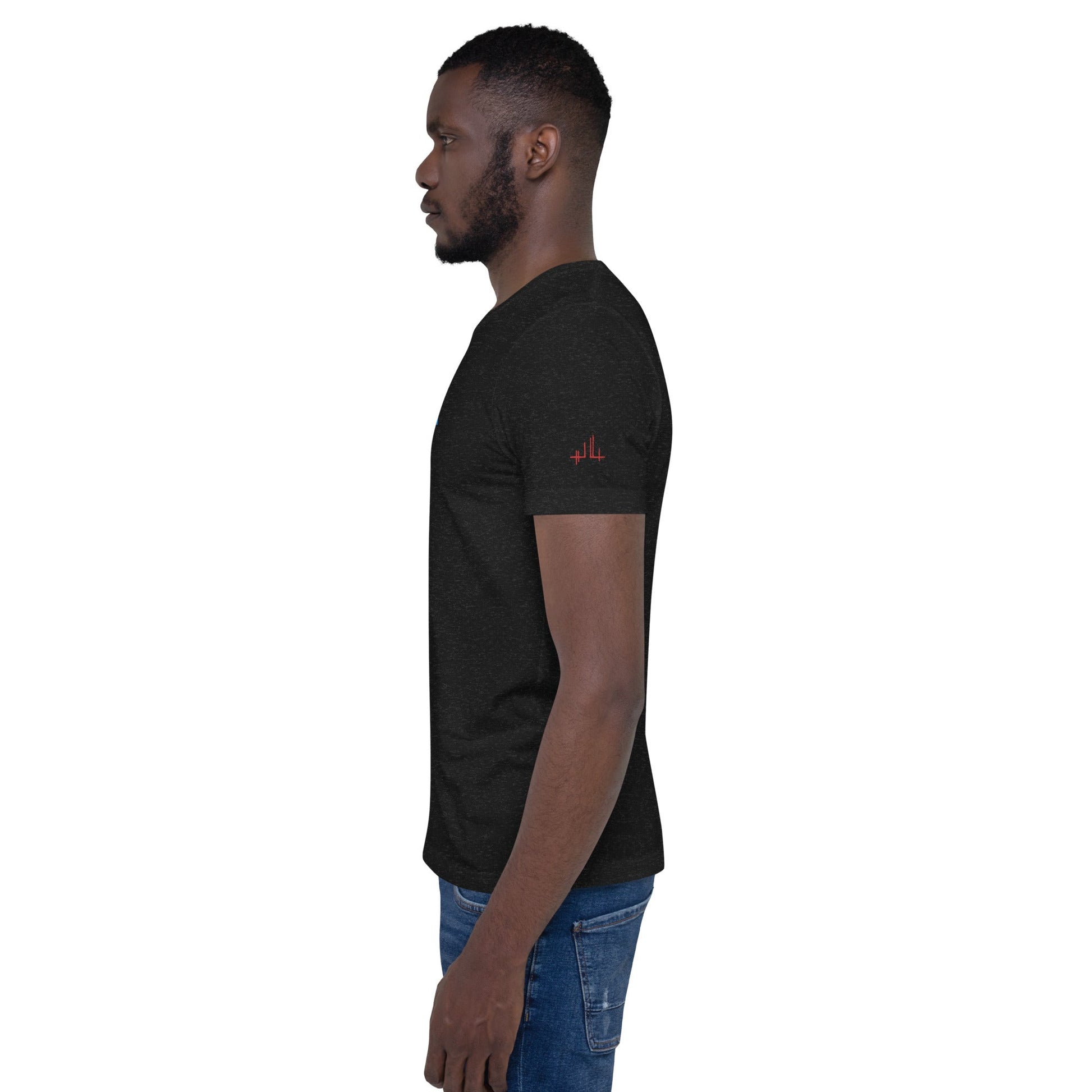 T-shirt unisexe - découpes triangles - Jiel - artiste