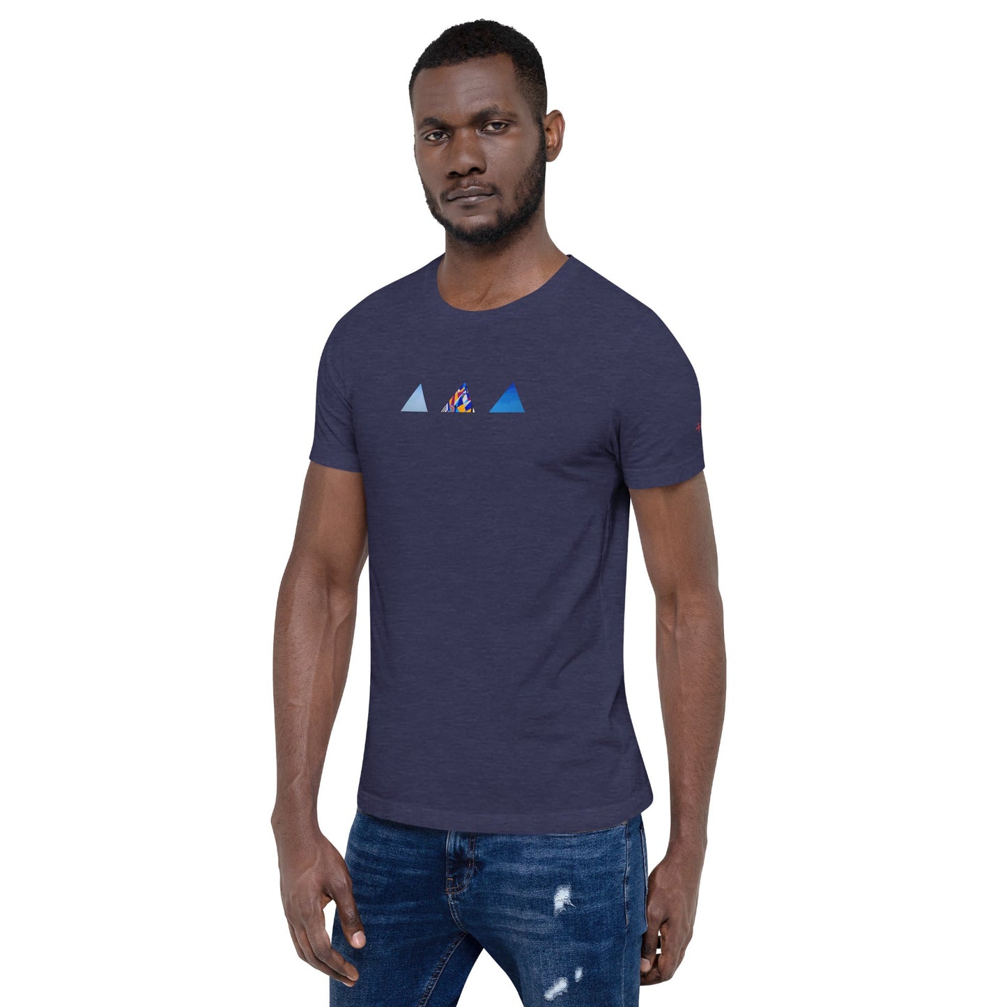 T-shirt unisexe - découpes triangles - Jiel - artiste