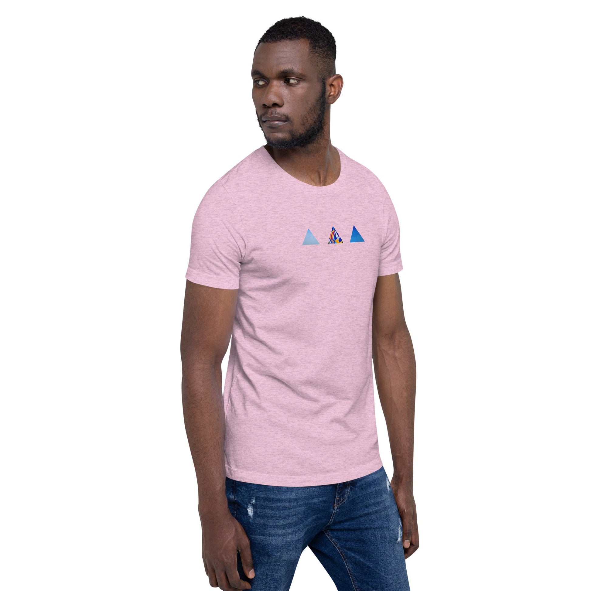 T-shirt unisexe - découpes triangles - Jiel - artiste