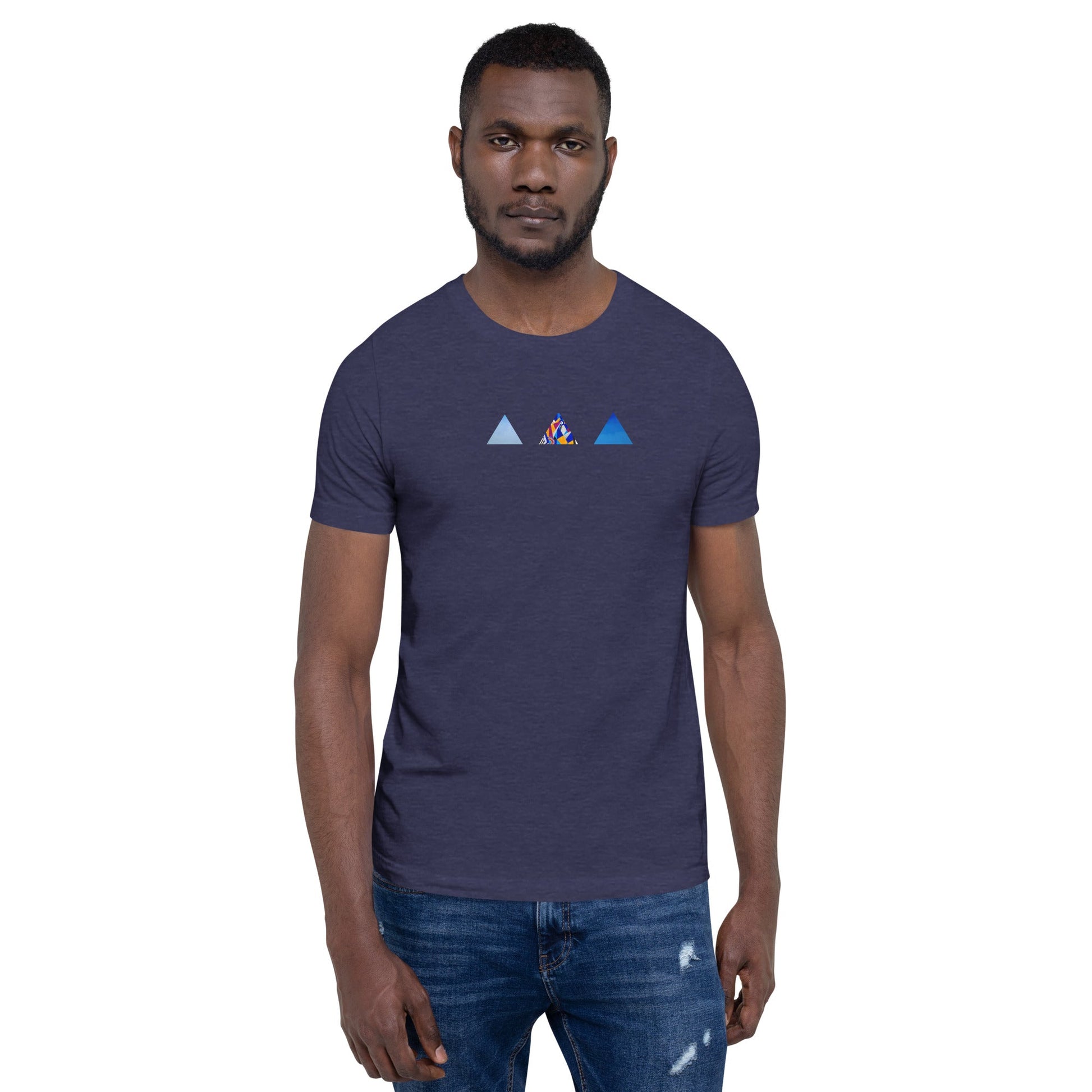 T-shirt unisexe - découpes triangles - Jiel - artiste