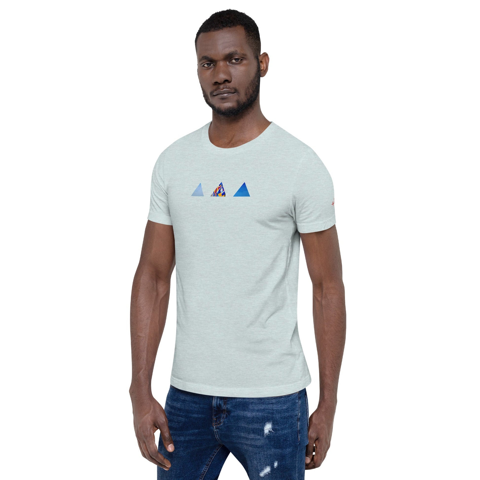T-shirt unisexe - découpes triangles - Jiel - artiste