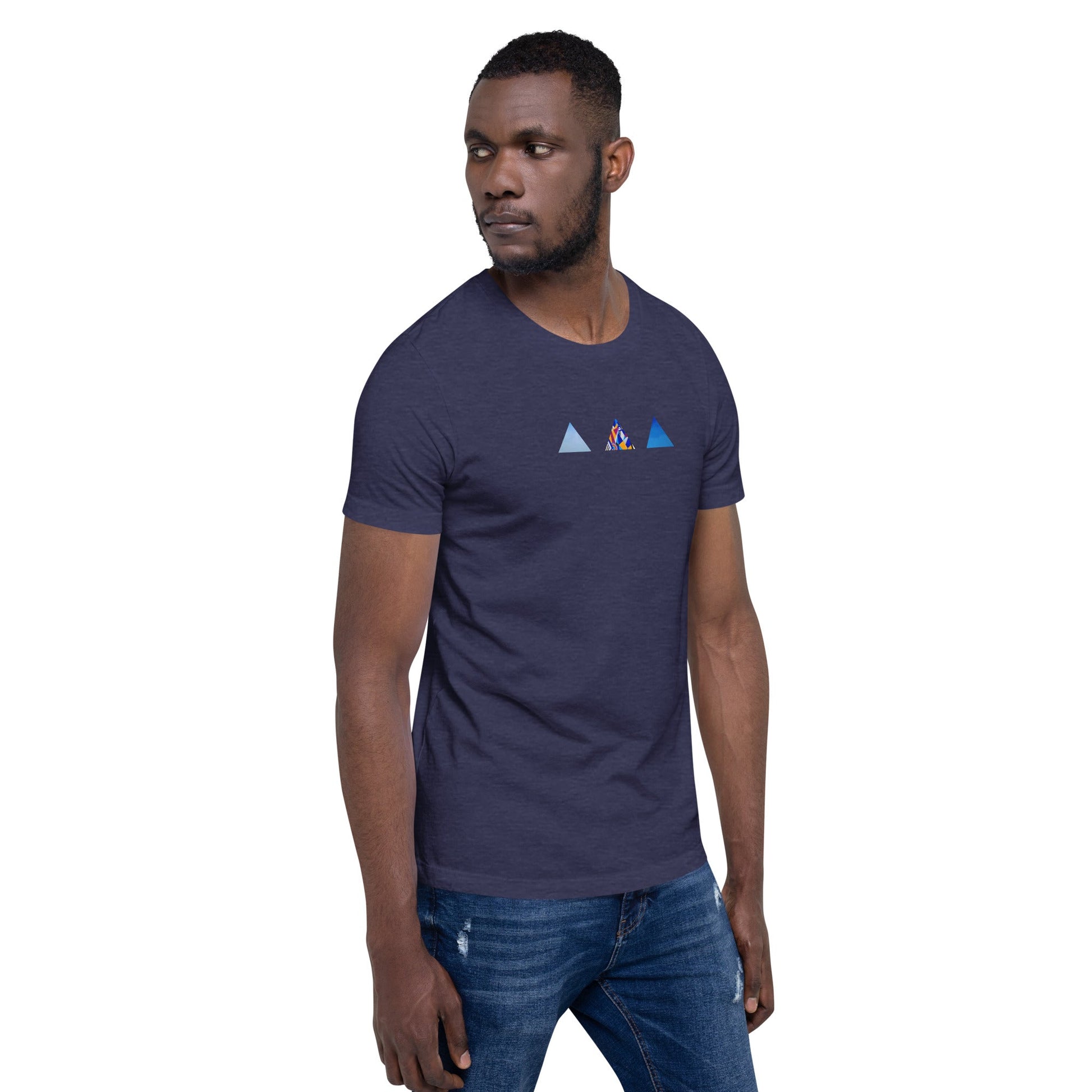 T-shirt unisexe - découpes triangles - Jiel - artiste