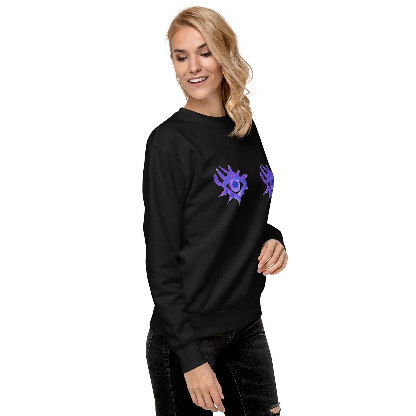 Regarde-moi dans les yeux - Sweatshirt premium unisexe