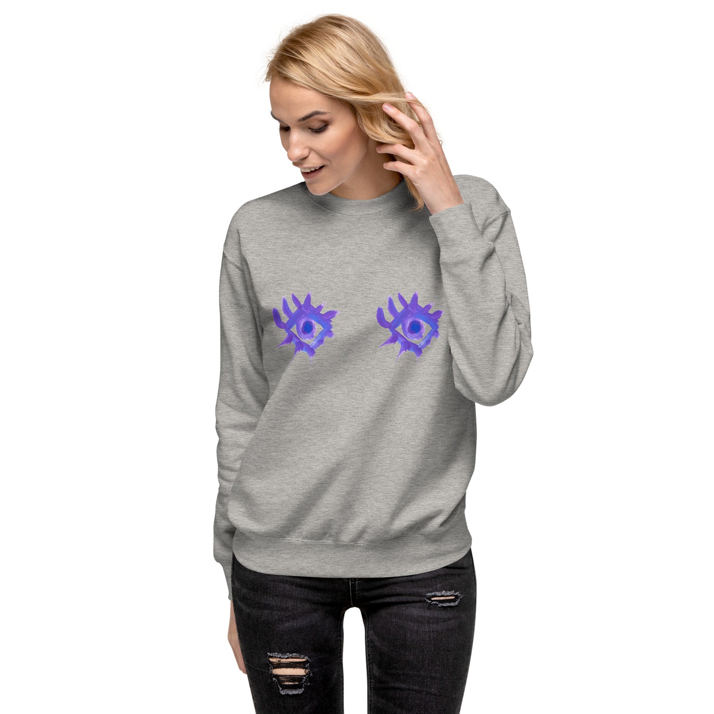 Regarde-moi dans les yeux - Sweatshirt premium unisexe