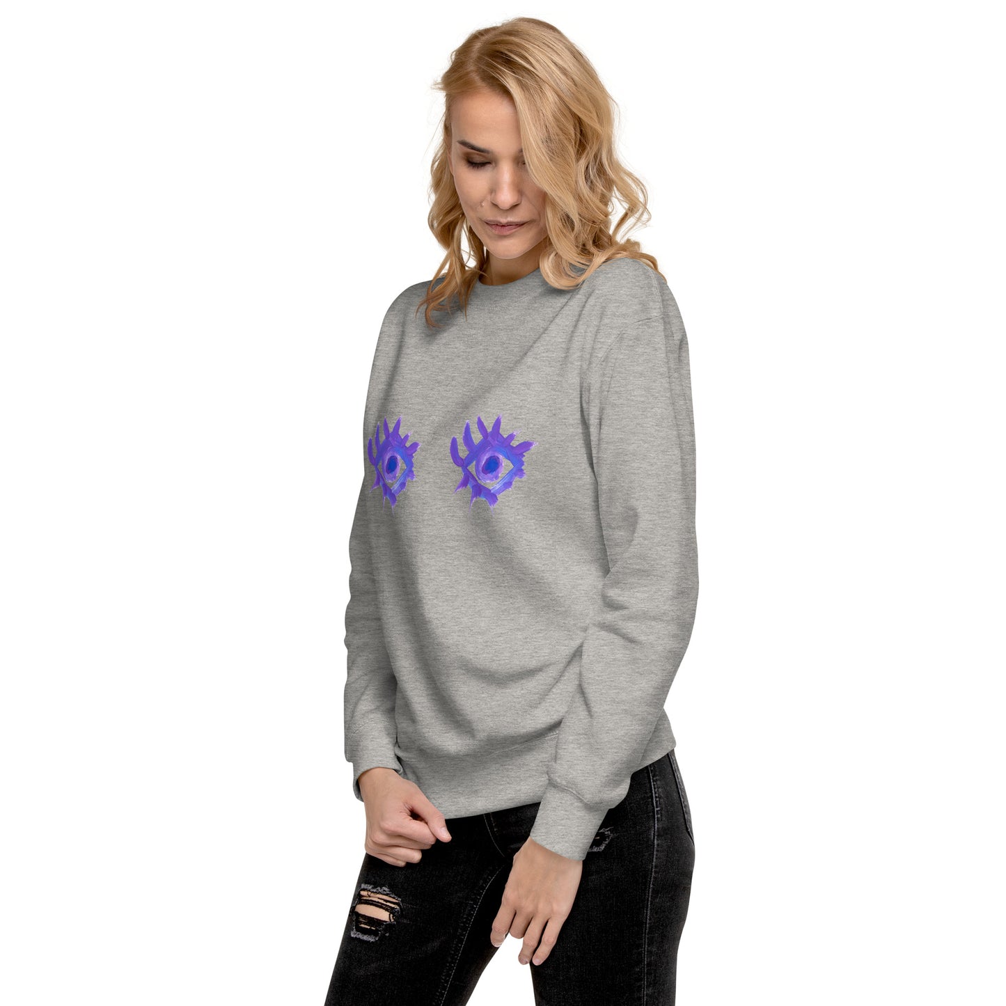 Regarde-moi dans les yeux - Sweatshirt premium unisexe