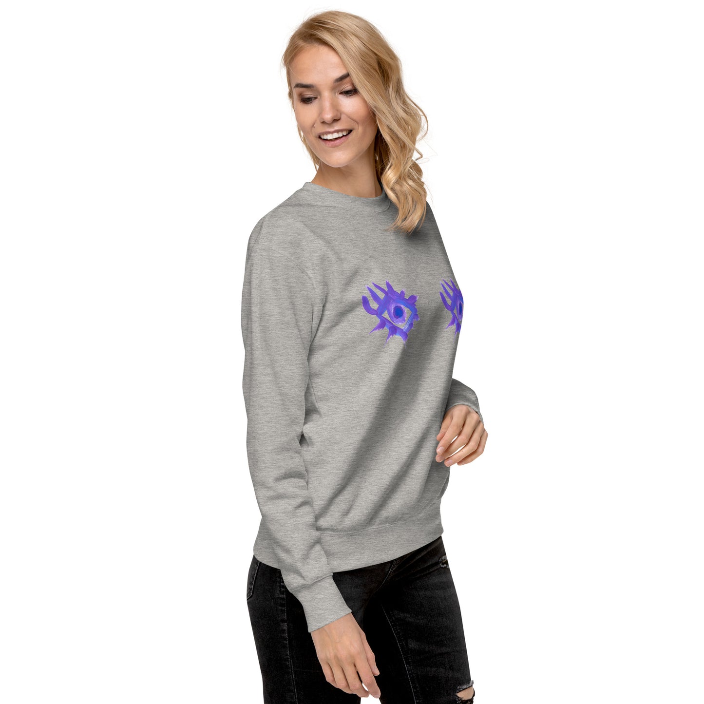 Regarde-moi dans les yeux - Sweatshirt premium unisexe