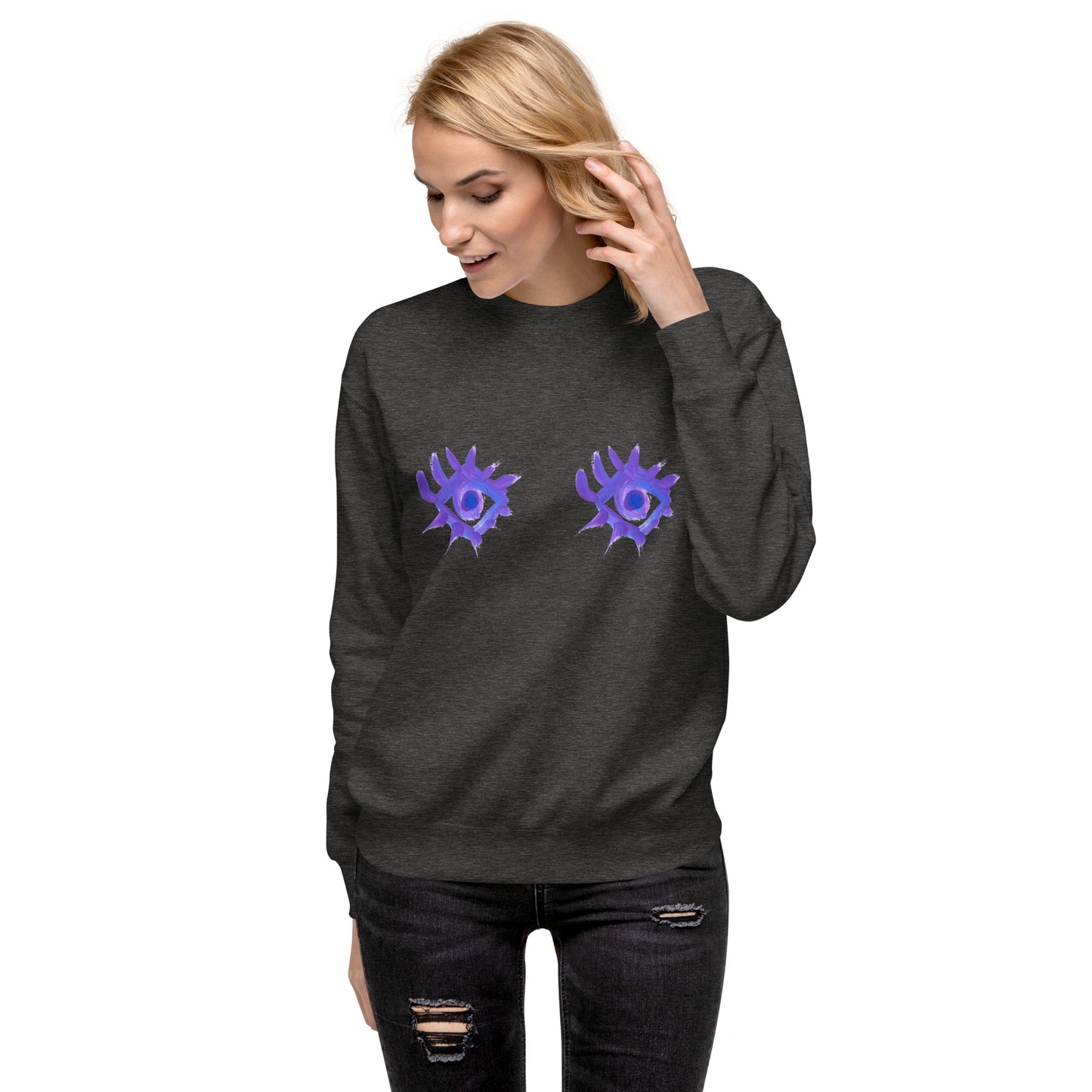 Regarde-moi dans les yeux - Sweatshirt premium unisexe