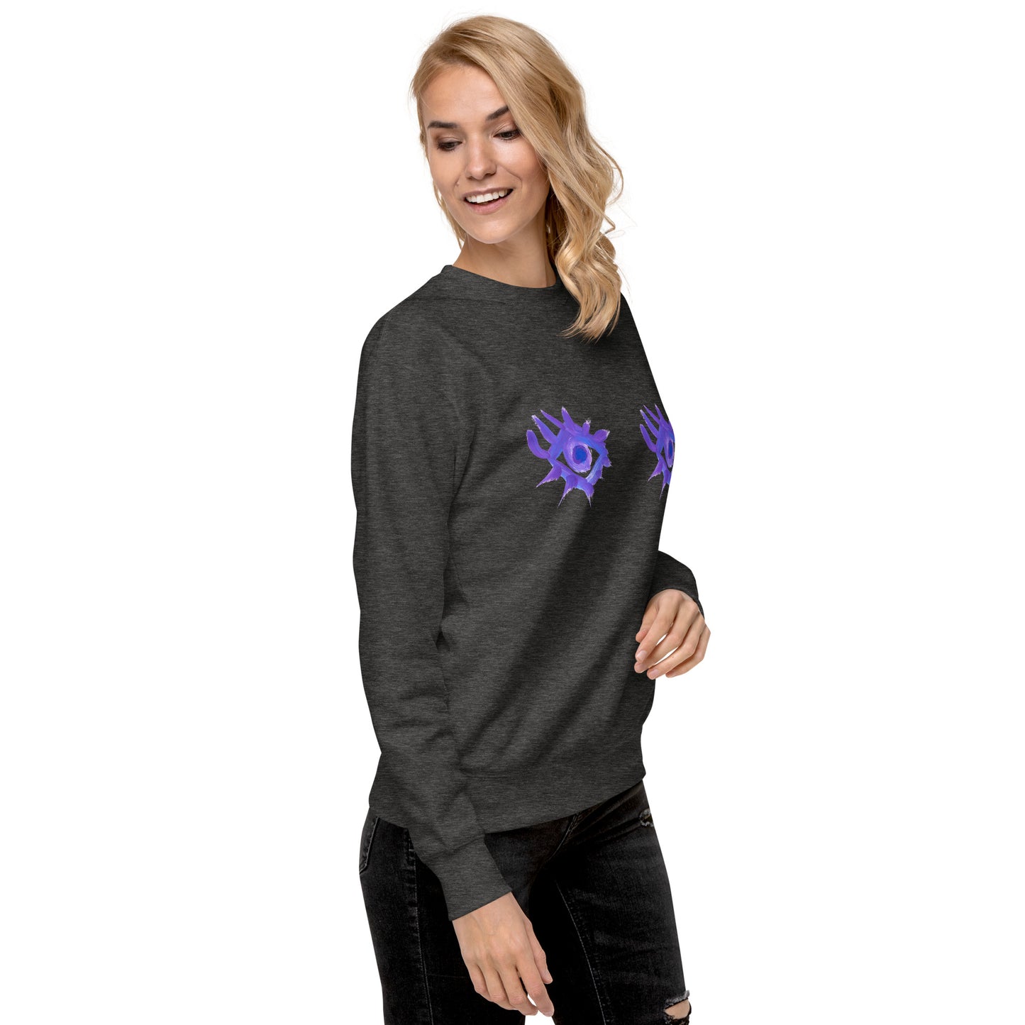 Regarde-moi dans les yeux - Sweatshirt premium unisexe