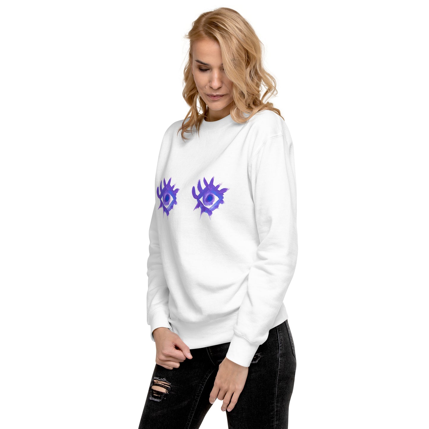 Regarde-moi dans les yeux - Sweatshirt premium unisexe