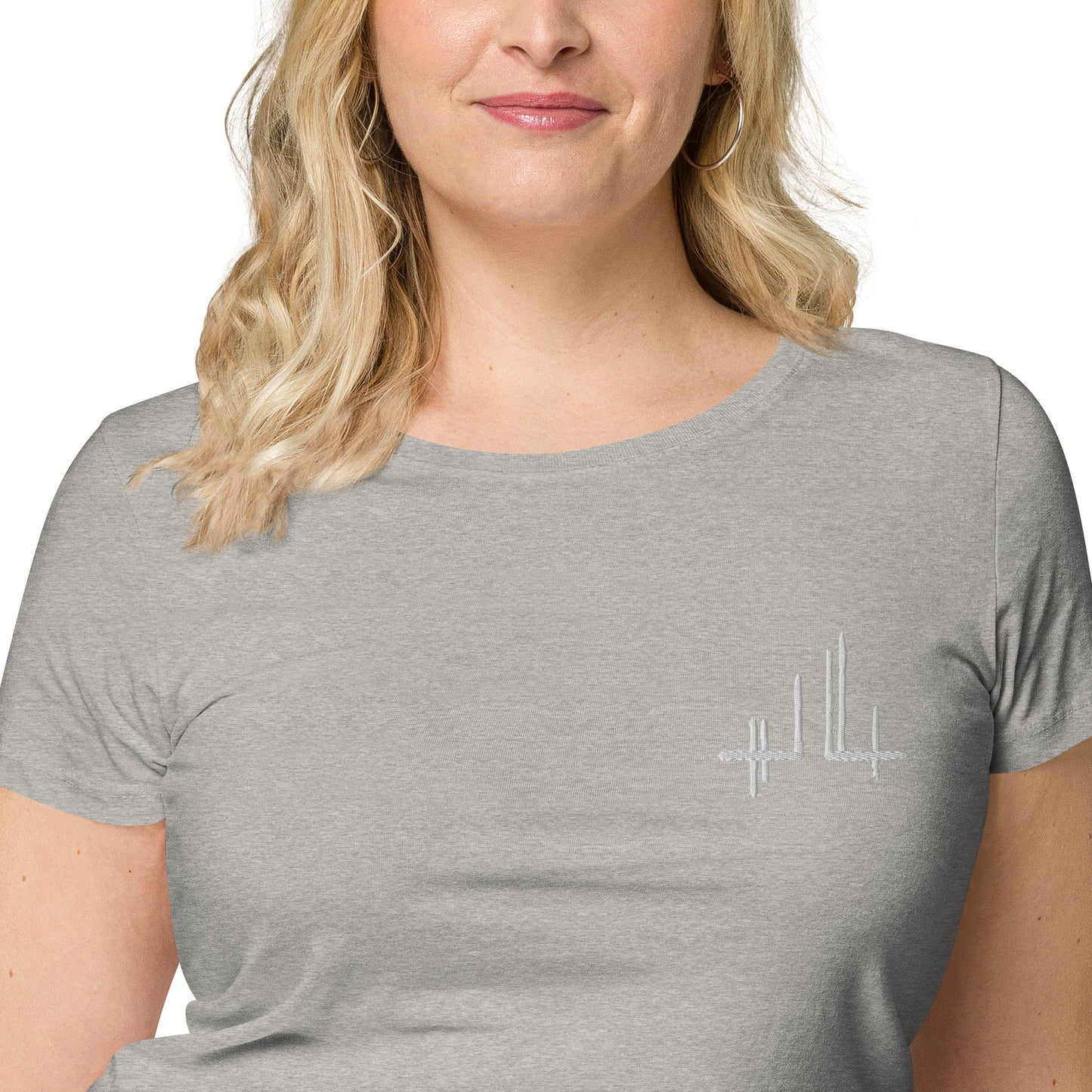 Eco-responsible women's t-shirt - Jiel white