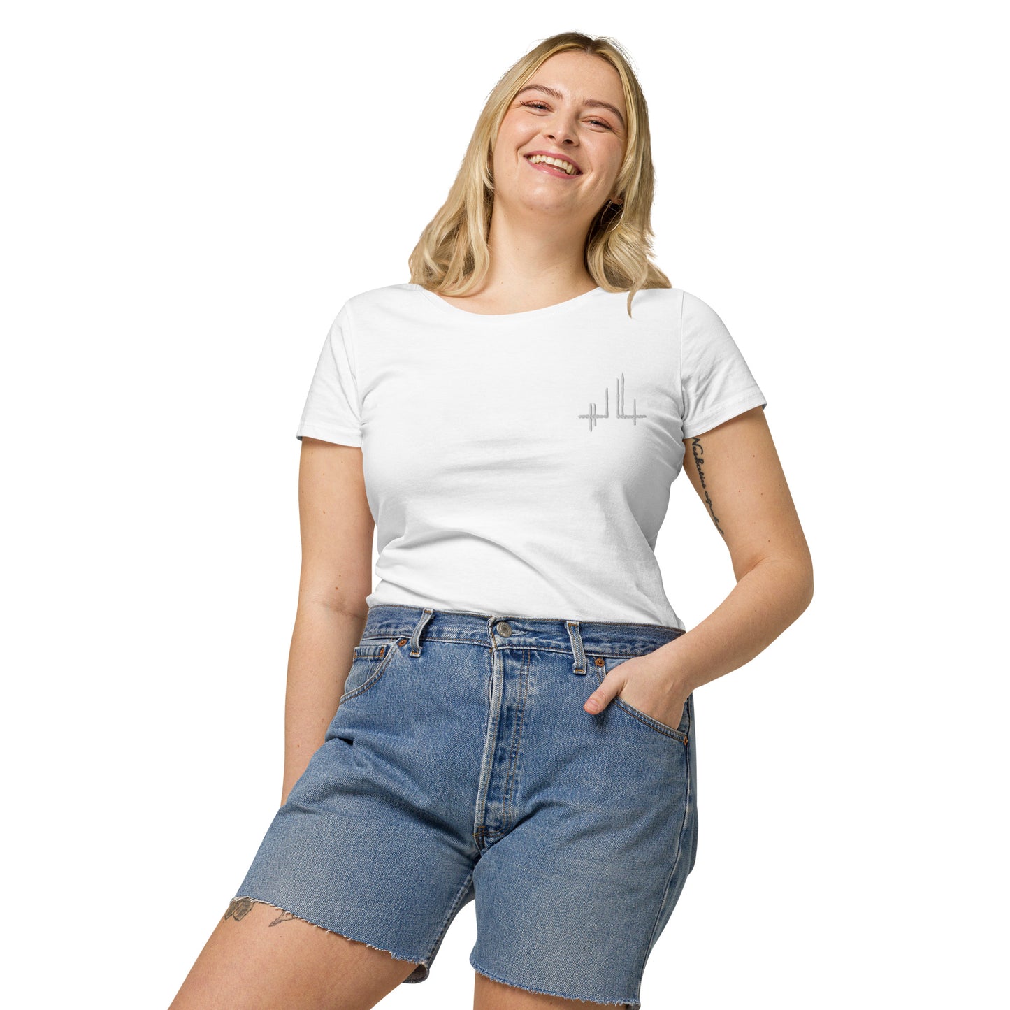 Eco-responsible women's t-shirt - Jiel white