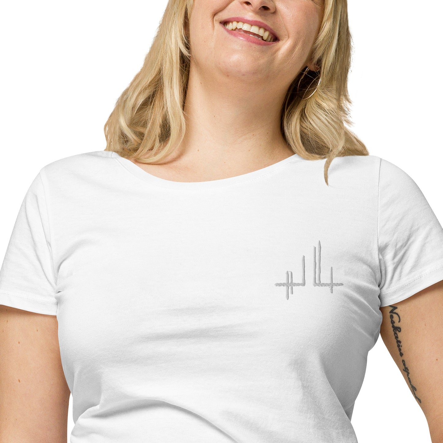 Eco-responsible women's t-shirt - Jiel white