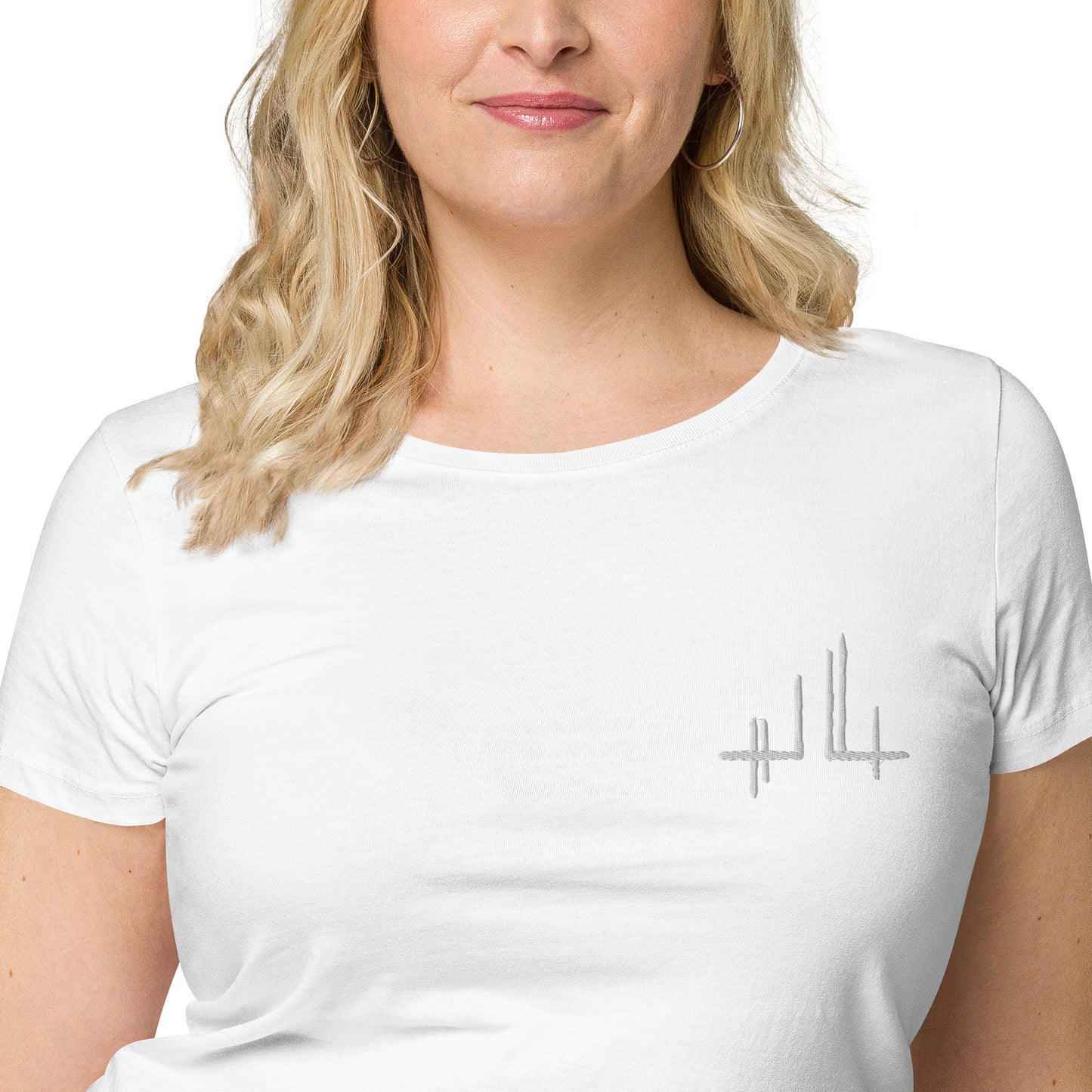 Eco-responsible women's t-shirt - Jiel white