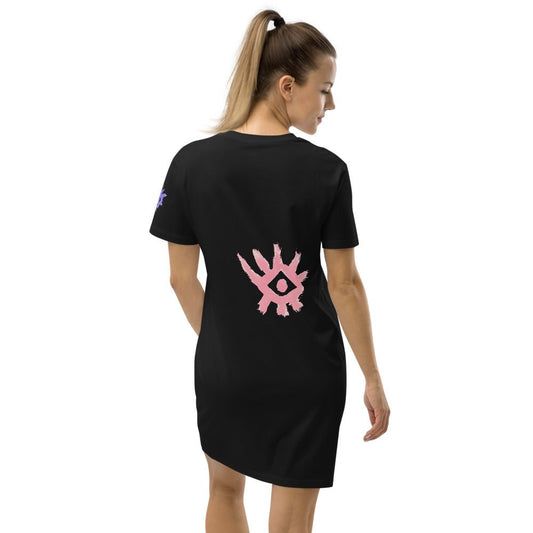 Eyes 2 - Robe t-shirt en coton bio - Jiel - artiste