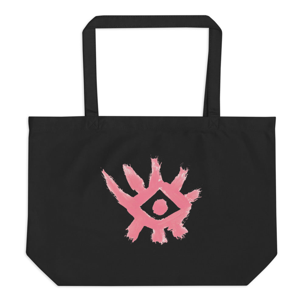 Pink eye - Grand tote bag bio