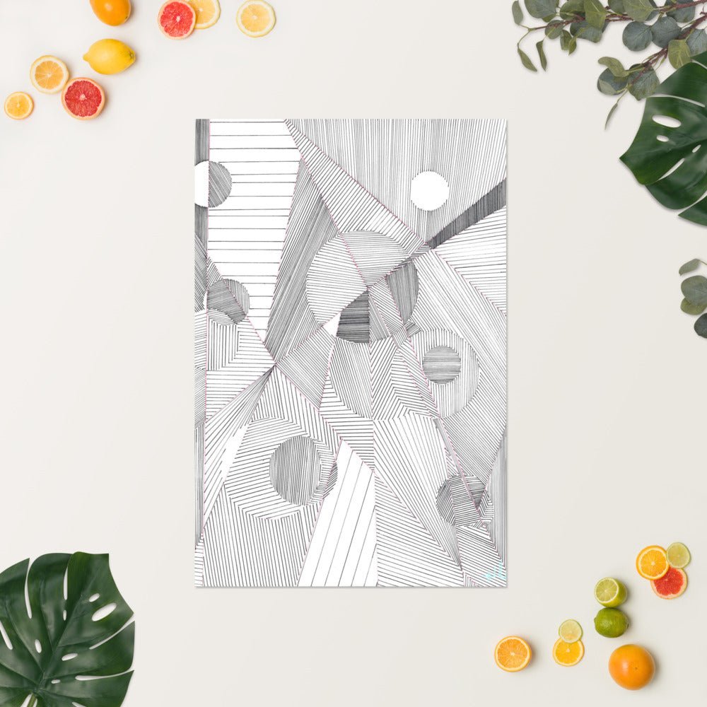 Ondes et vibrations / Waves and vibrations - Poster - Jiel - artiste