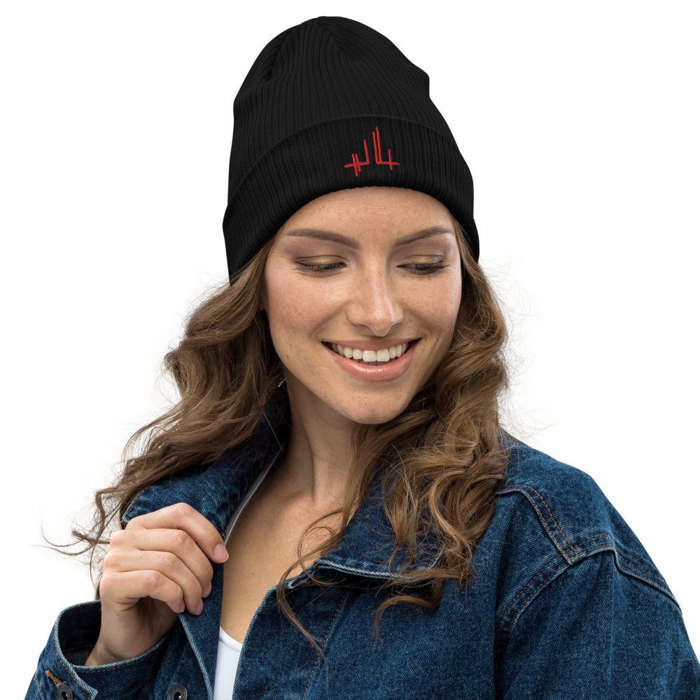 Bonnet avec signature brodée - Unisex Organic ribbed beanie