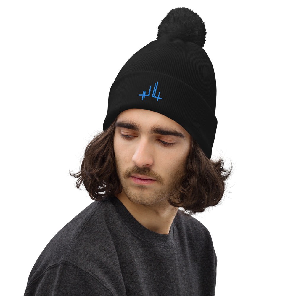 Signature - Gorro unisex con pompón