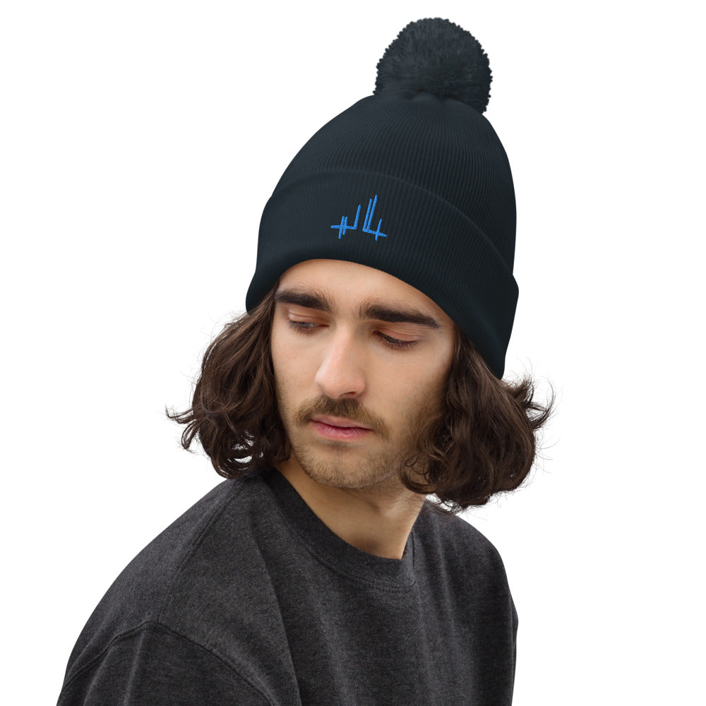 Signature - Gorro unisex con pompón