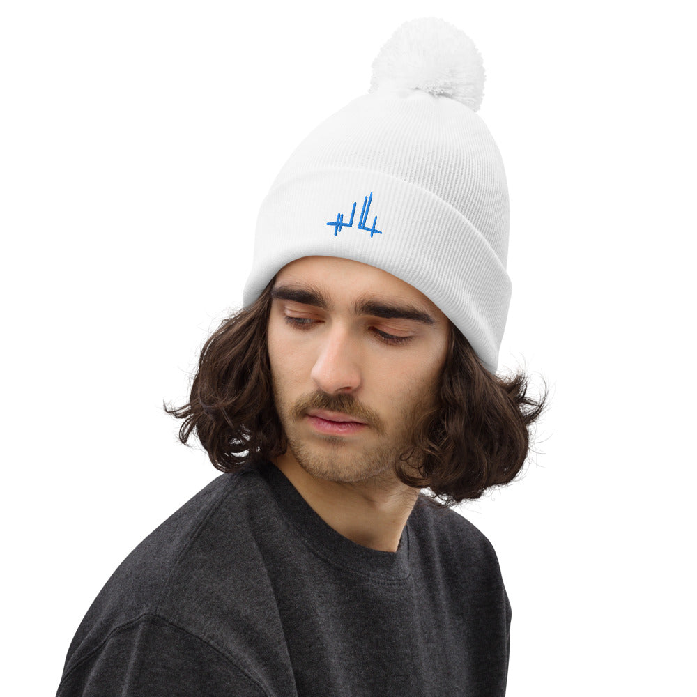 Signature - Gorro unisex con pompón