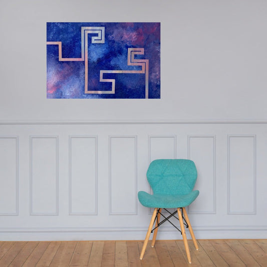 Serpent cosmique / Cosmic snake - Poster - Jiel - artiste