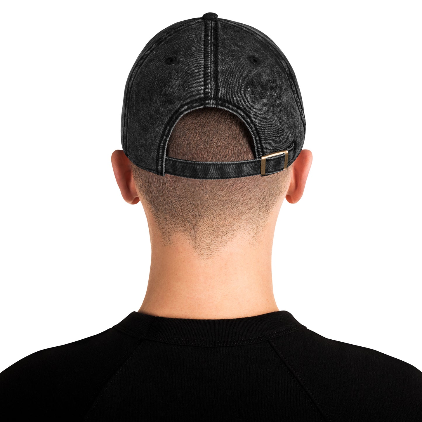 Gorra vintage de sarga de algodón - firma violeta