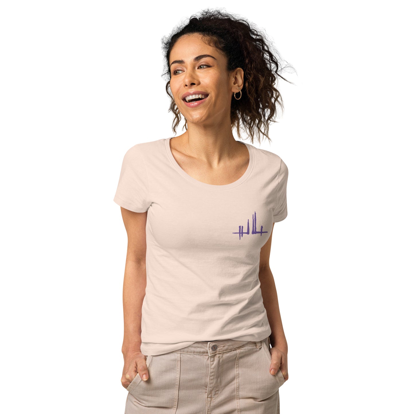 Embroidered purple signature - Women's eco-responsible T-shirt | SOL’S 02077