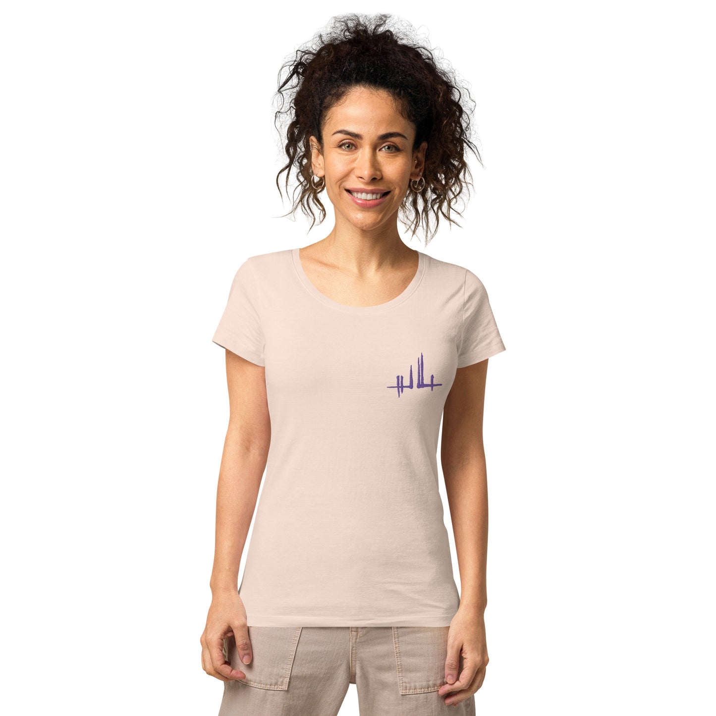 Embroidered purple signature - Women's eco-responsible T-shirt | SOL’S 02077