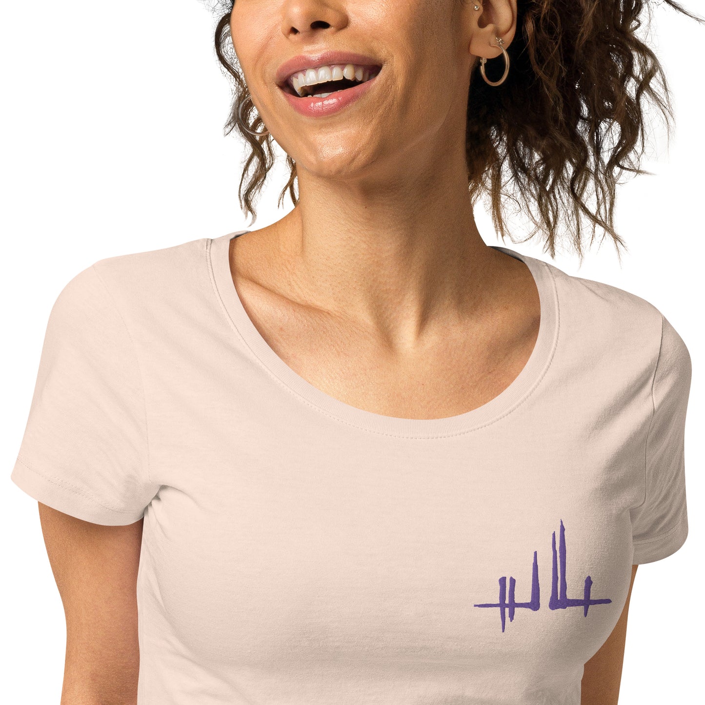 Embroidered purple signature - Women's eco-responsible T-shirt | SOL’S 02077