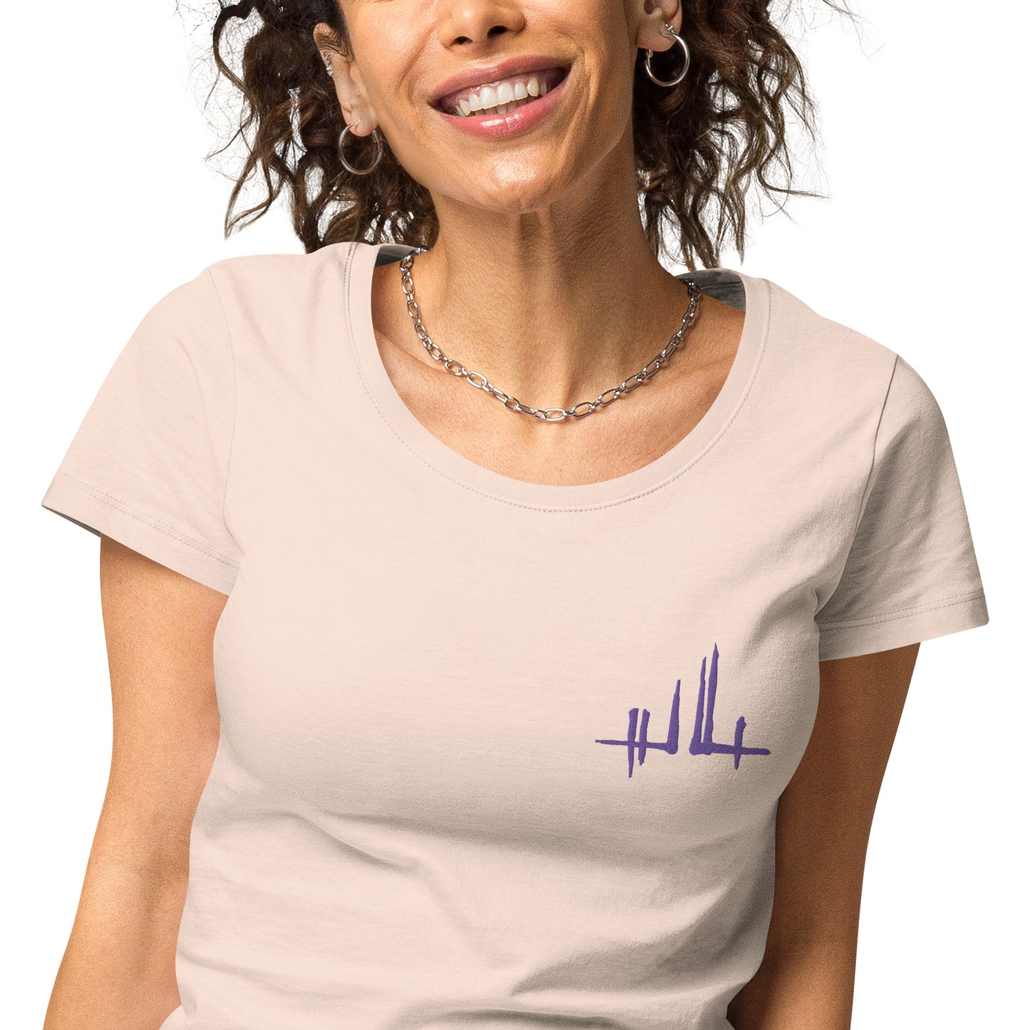 Embroidered purple signature - Women's eco-responsible T-shirt | SOL’S 02077