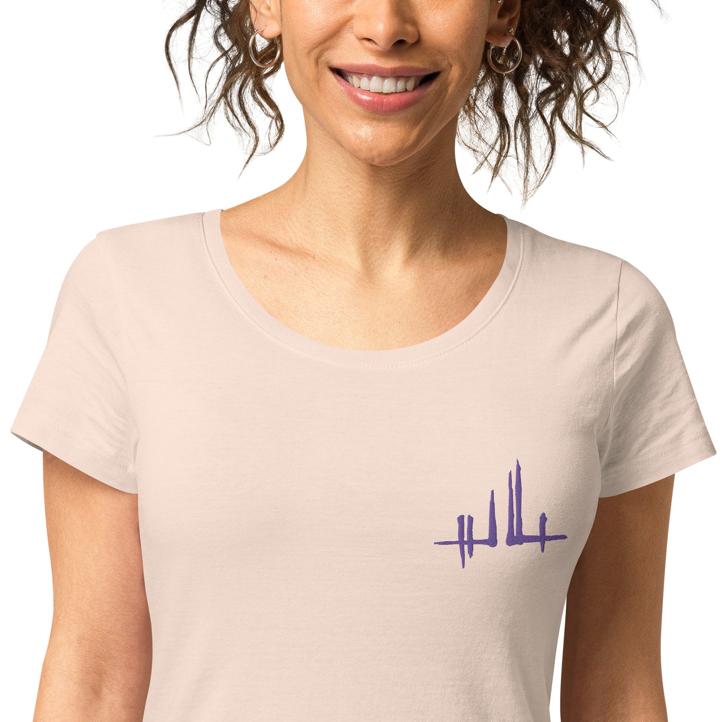 Embroidered purple signature - Women's eco-responsible T-shirt | SOL’S 02077