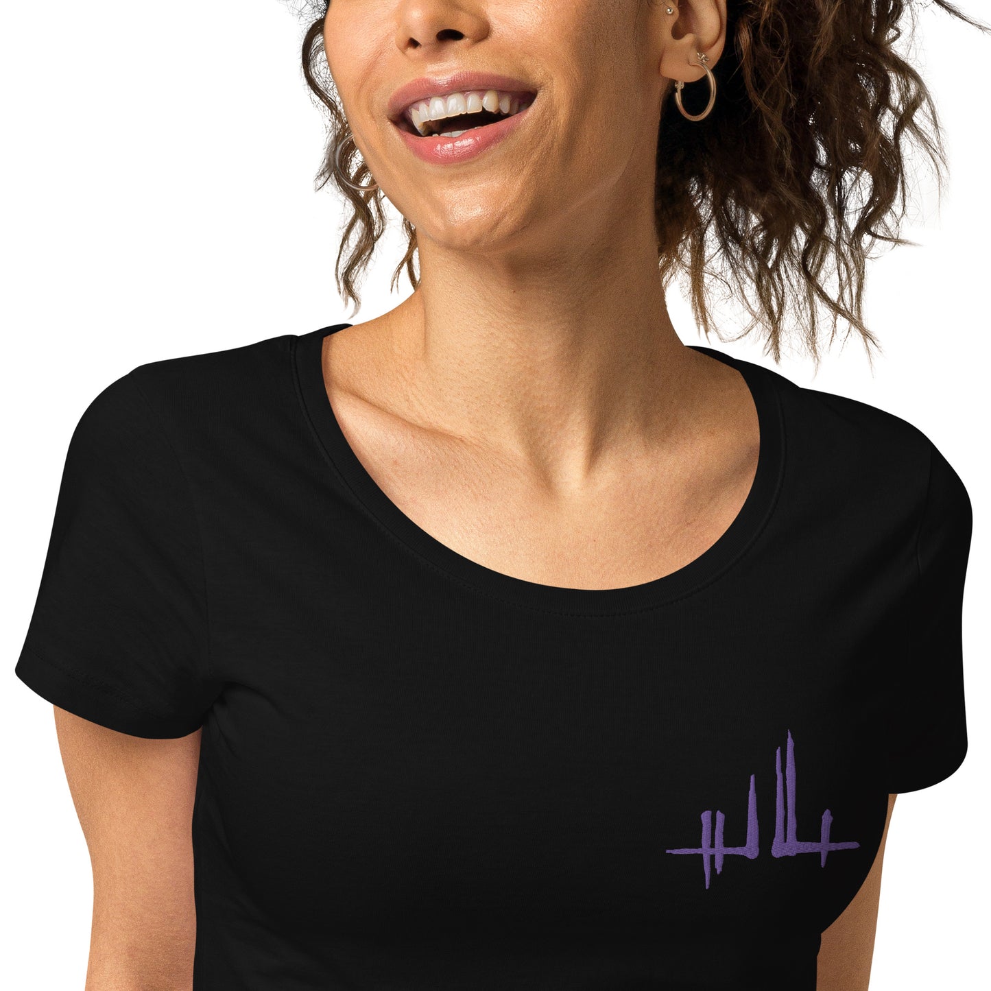 Embroidered purple signature - Women's eco-responsible T-shirt | SOL’S 02077