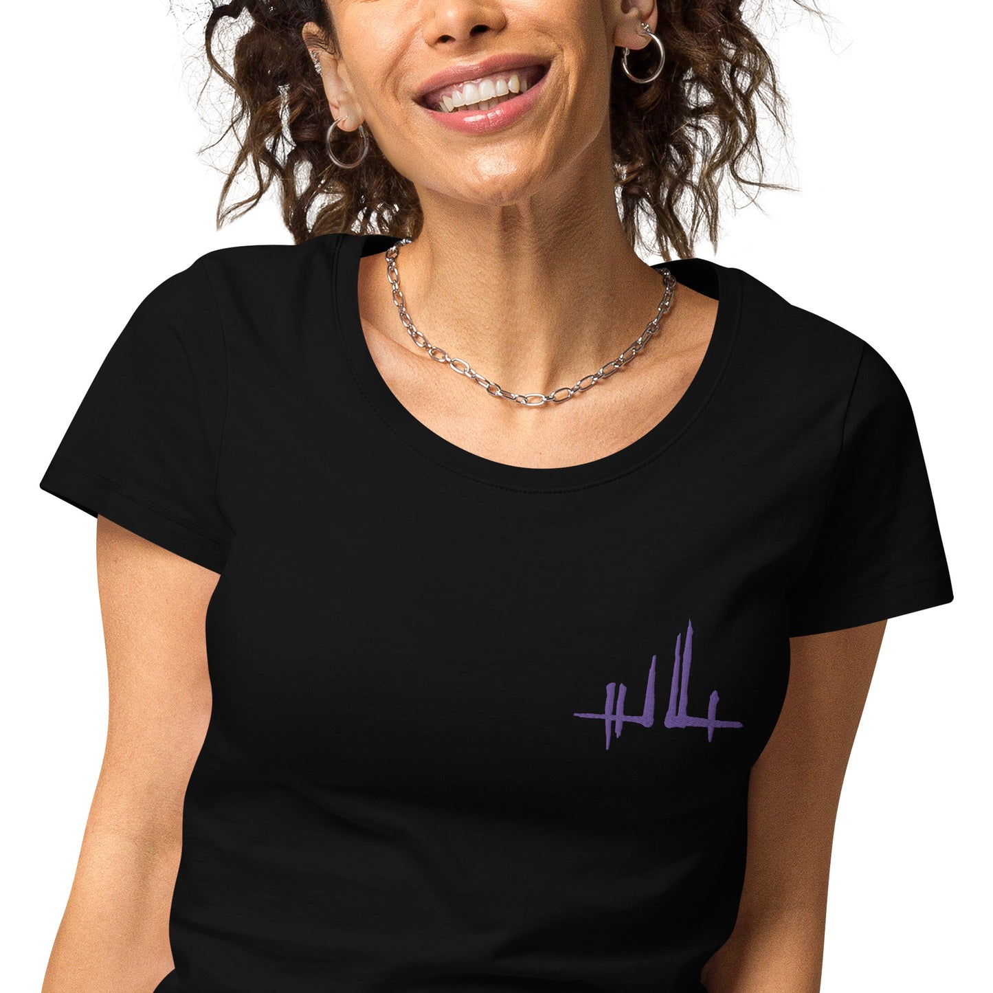 Embroidered purple signature - Women's eco-responsible T-shirt | SOL’S 02077