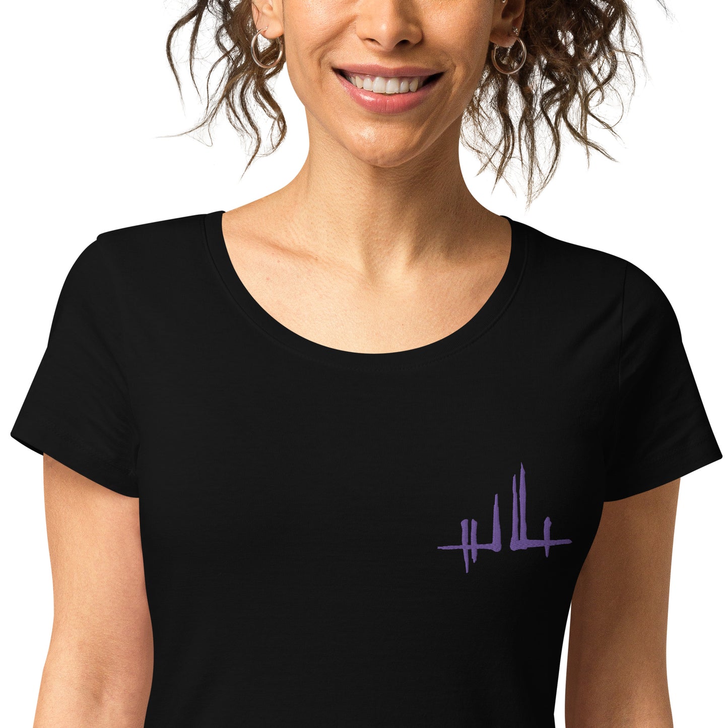 Embroidered purple signature - Women's eco-responsible T-shirt | SOL’S 02077