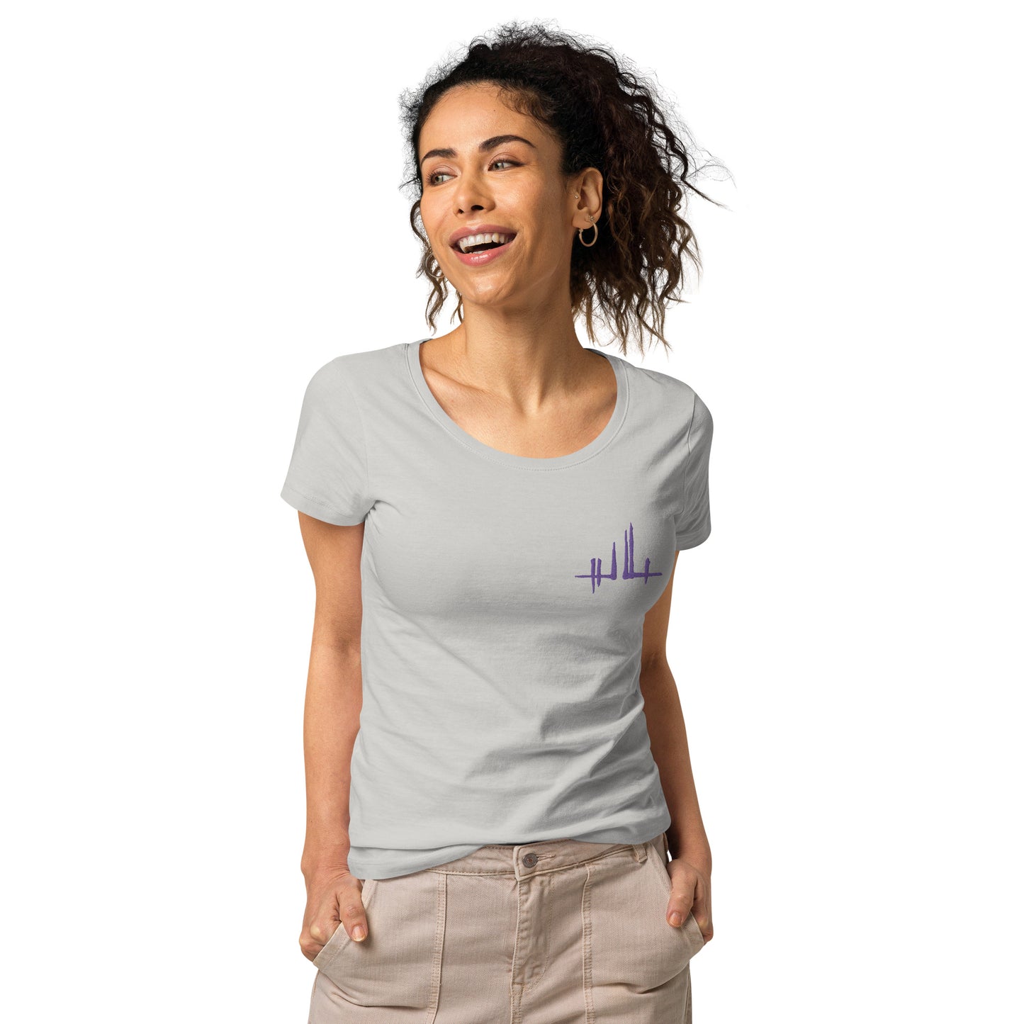 Embroidered purple signature - Women's eco-responsible T-shirt | SOL’S 02077