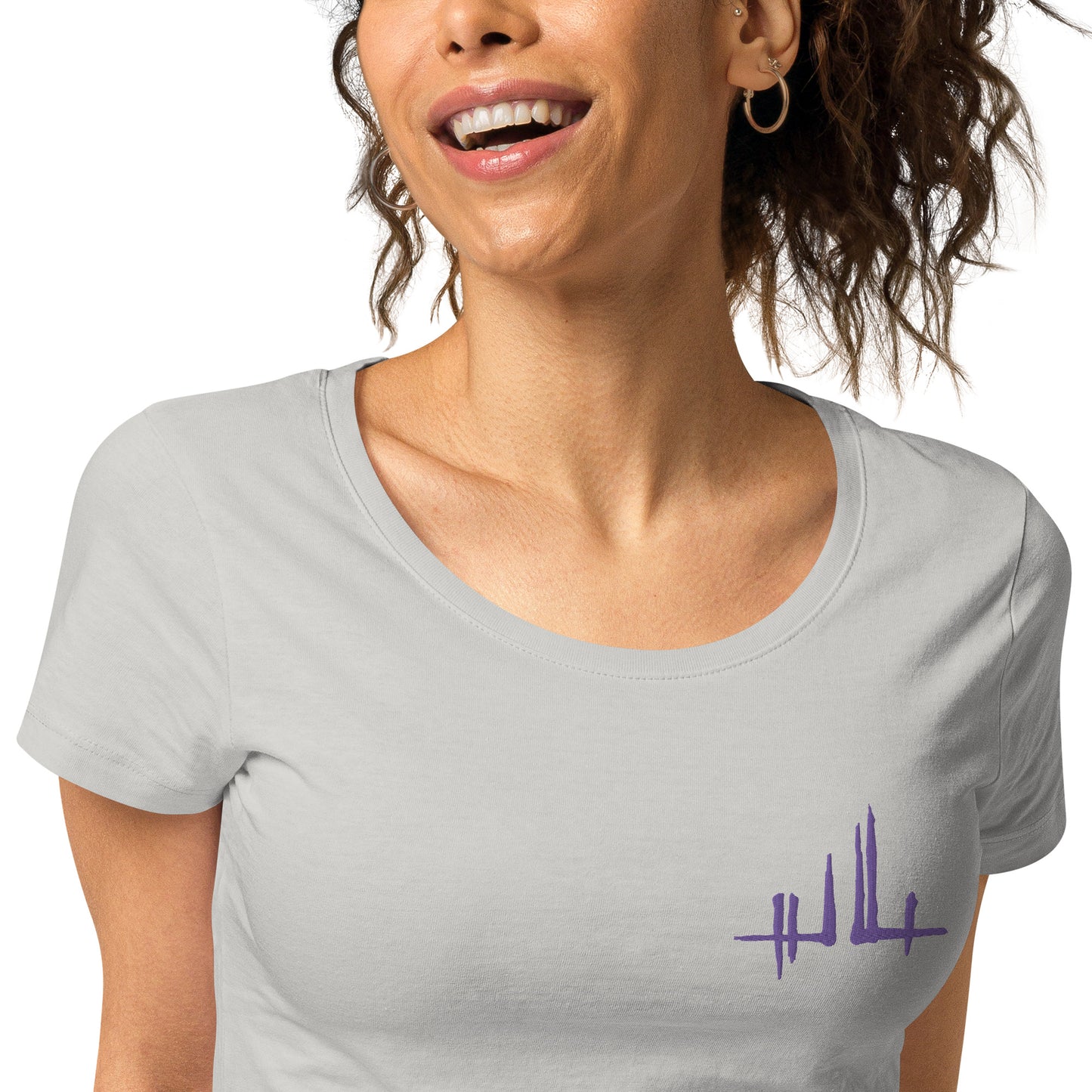 Embroidered purple signature - Women's eco-responsible T-shirt | SOL’S 02077