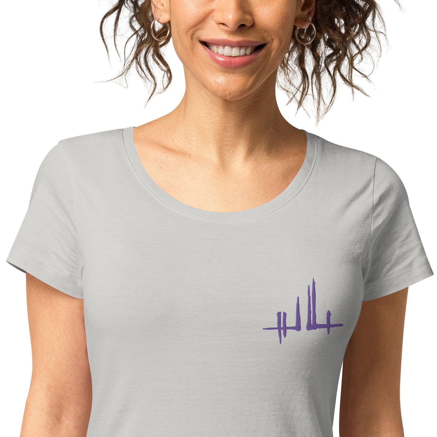 Embroidered purple signature - Women's eco-responsible T-shirt | SOL’S 02077