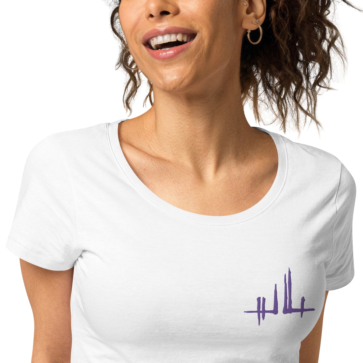 Embroidered purple signature - Women's eco-responsible T-shirt | SOL’S 02077