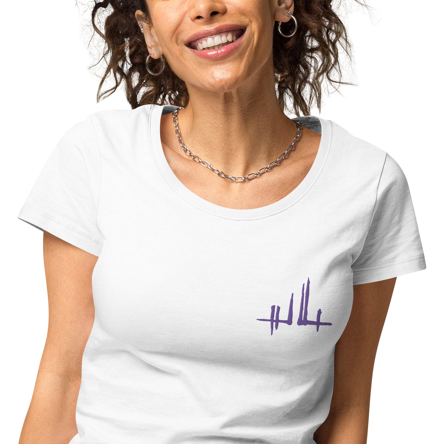 Embroidered purple signature - Women's eco-responsible T-shirt | SOL’S 02077